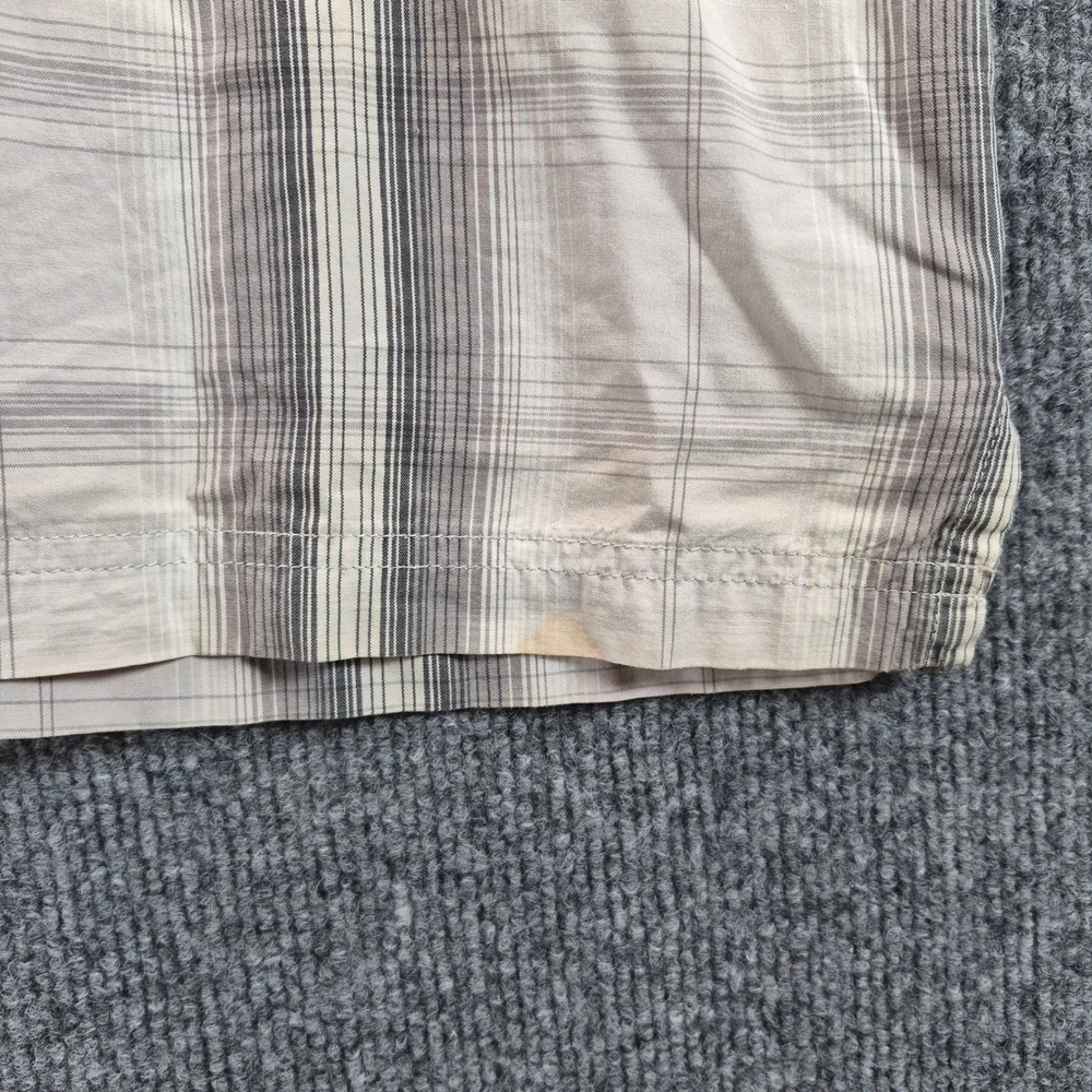 Harley Davidson Button Down Shirt Embroidered Plaid 3XL Gray Mens